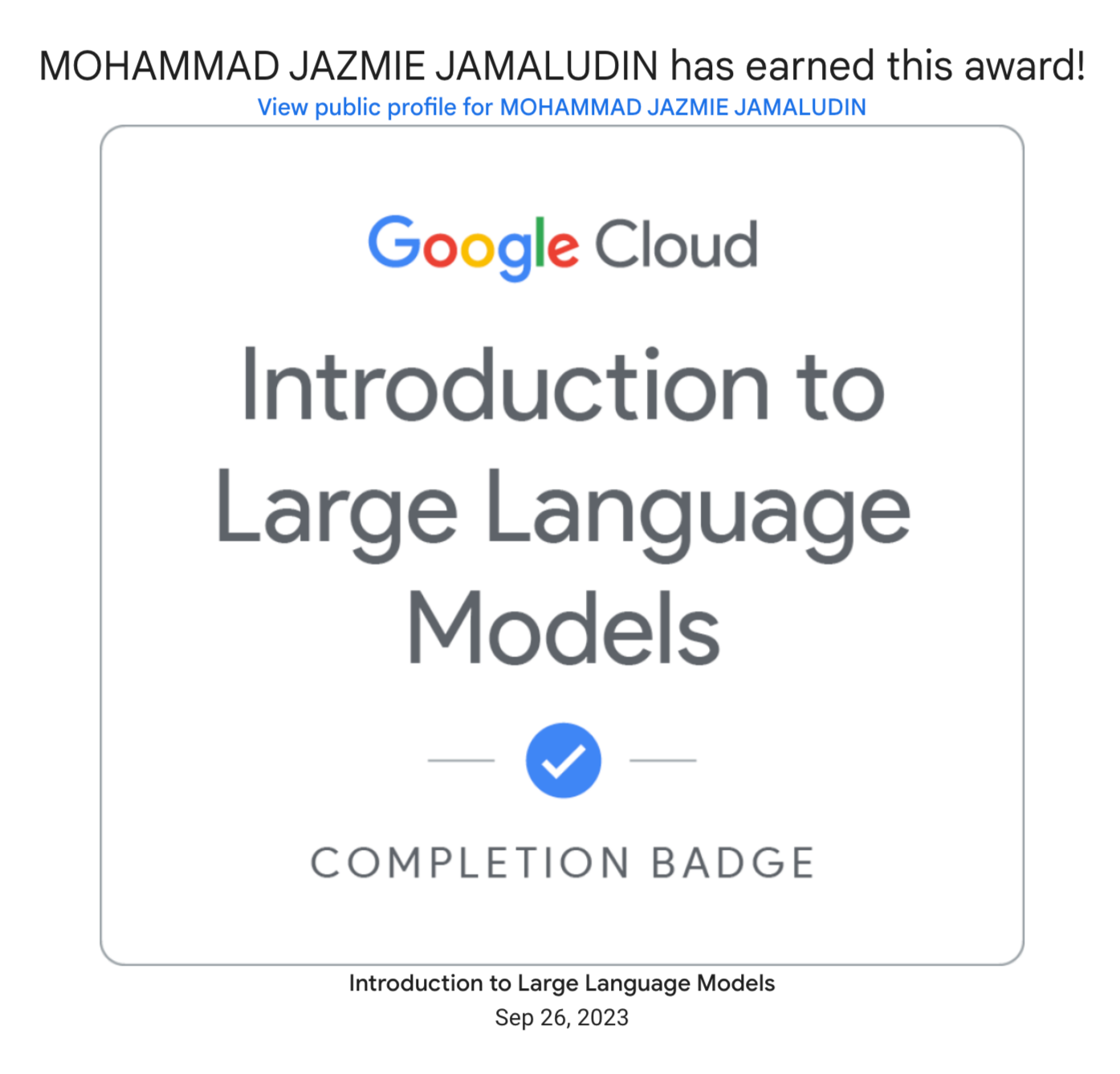 Introduction to Large Language Models