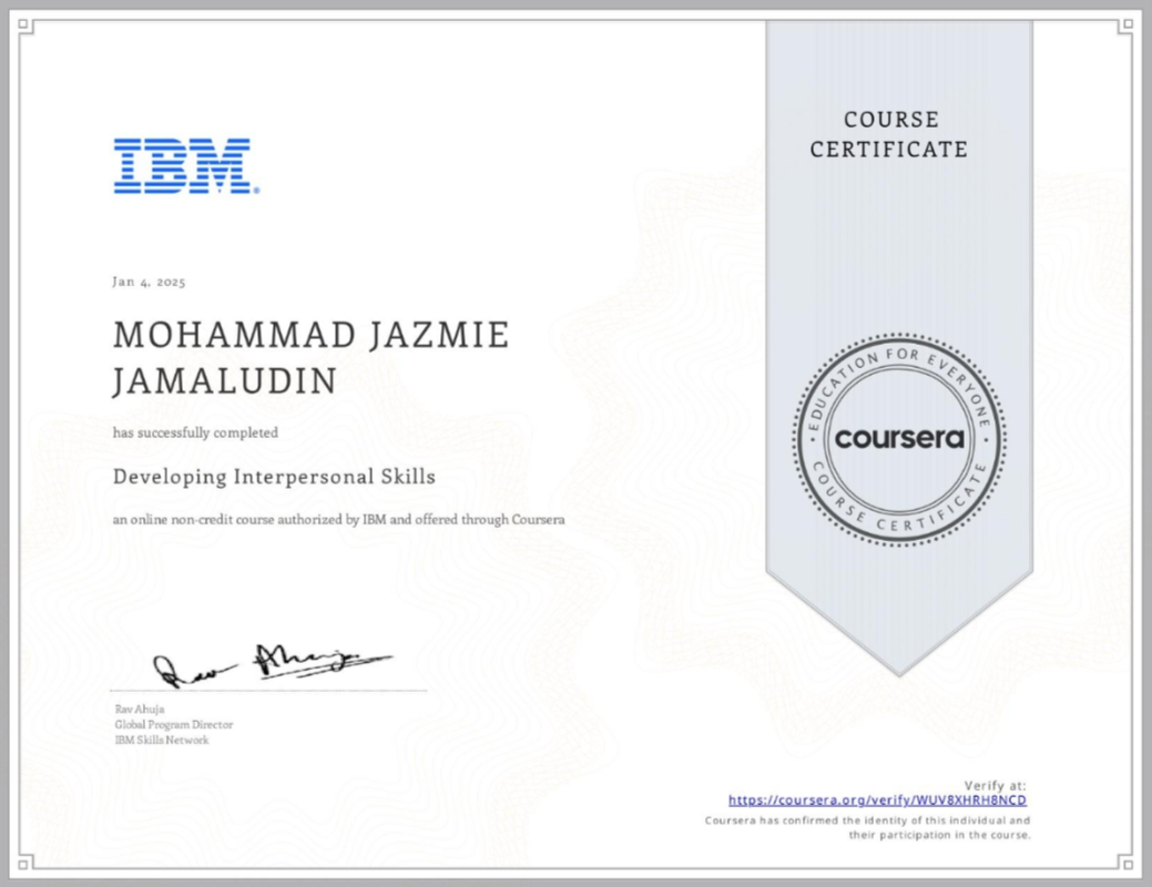 Developing Interpersonal Skills