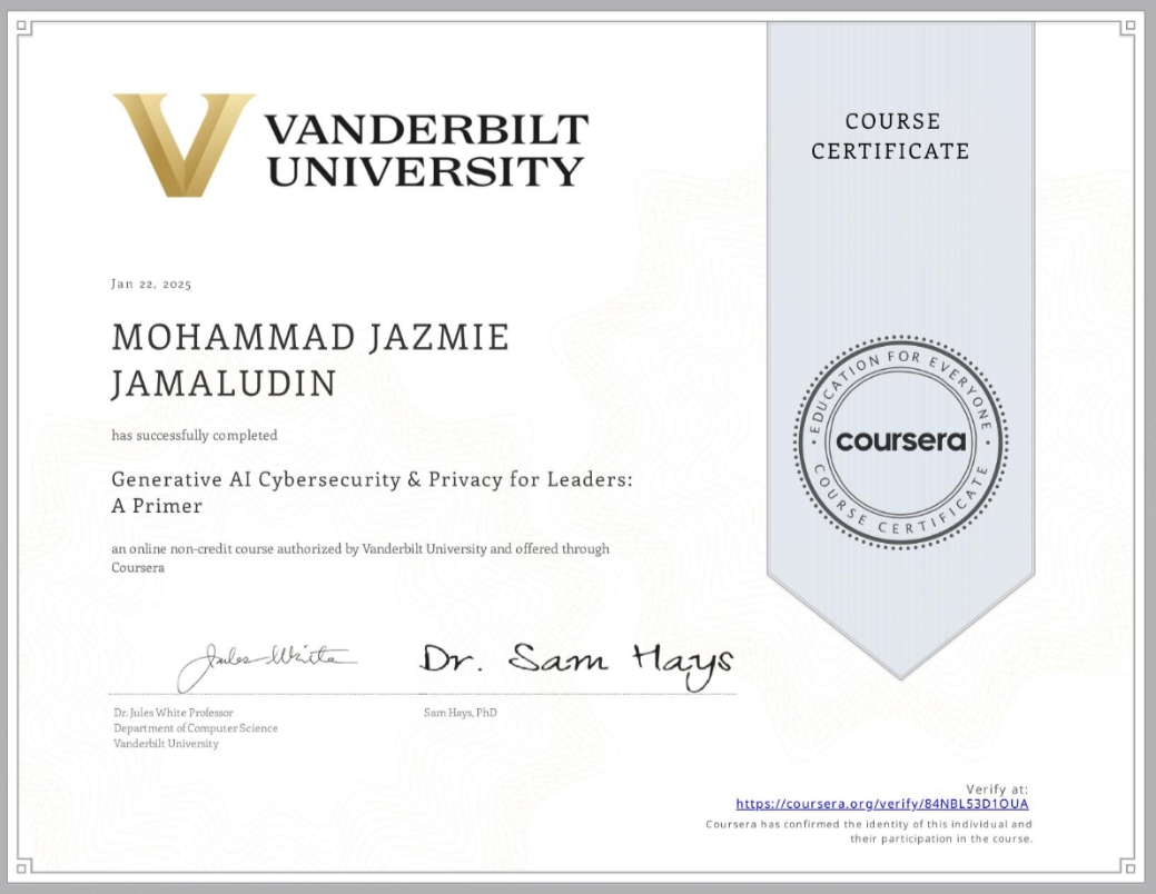 Generative AI Cybersecurity & Privacy for Leaders: A Primer